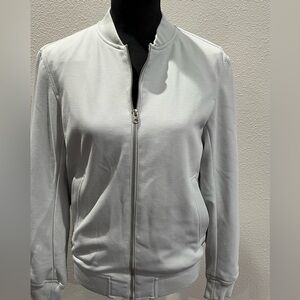 Zara Women's Light Gray Bomber Jacket